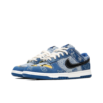 Custom Pocket Stride Dunk Low Denim Style – custom sneakers view 2 | DiySneakers