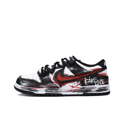 Custom Nightmare Spell Dunk Black/Red Graffiti – custom sneakers view 2 | DiySneakers