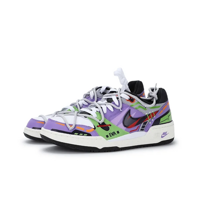 Custom Evangelion EVA01 Full Force Purple/Green – custom sneakers view 2 | DiySneakers