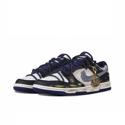 Custom Eye of Horus Dunk Low Blue – custom sneakers view 2 | DiySneakers