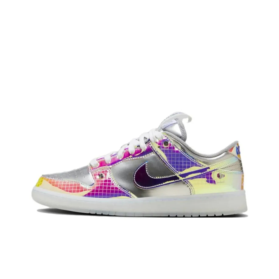 Custom Hyperflat, Synthetic Leather With Laser Color Gradation Dunk Low – hand-painted custom sneakers | DiySneakers