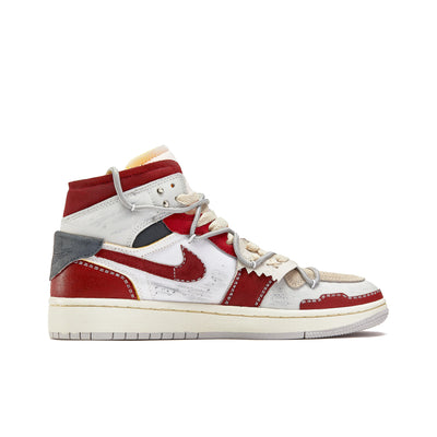 Custom Trendy Deconstructed Jordan Air Jordan 1 Mid – custom sneakers view 2 | DiySneakers