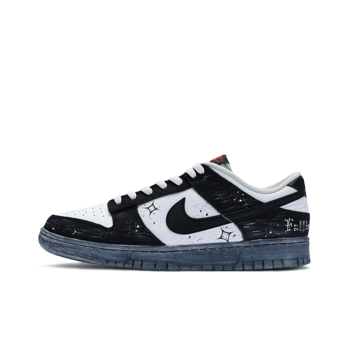 Custom Falling, Hand-Sprayed Ink Artistry Dunk Low – hand-painted custom sneakers | DiySneakers