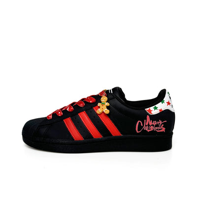 Custom Gingerbread Stroll originals SUPERSTAR Skate Shoes Christmas Collection – custom sneakers view 2 | DiySneakers
