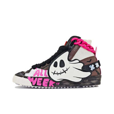 Custom All Week Blazer 77 Jumbo Black/Pink – custom sneakers view 2 | DiySneakers