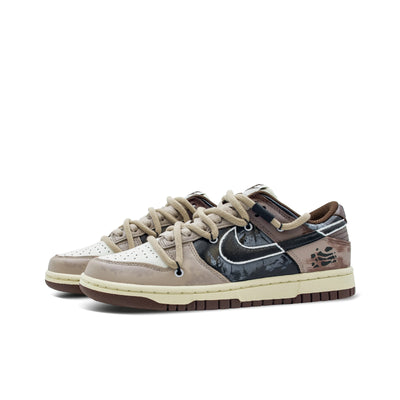 Custom Sandstorm Dunk Low Brwon/Black – custom sneakers view 2 | DiySneakers