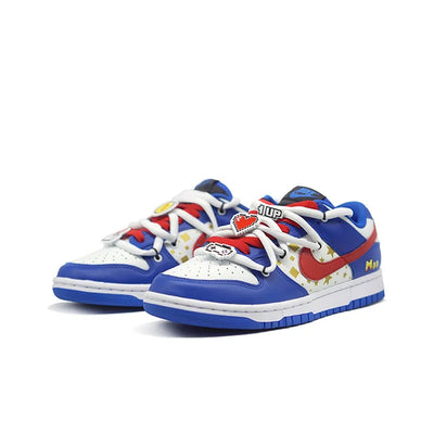 Custom Game Console on Shoes Dunk Low Blue – custom sneakers view 2 | DiySneakers