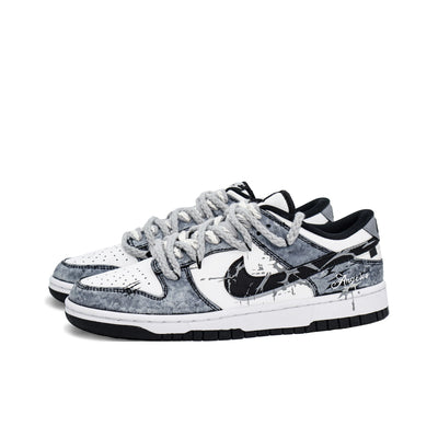 Custom Shadow Slayer Dunk Gothic Style Gray – custom sneakers view 2 | DiySneakers