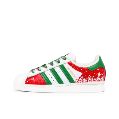 Custom Jingle Bells originals SUPERSTAR Skate Shoes Christmas Collection – custom sneakers view 2 | DiySneakers