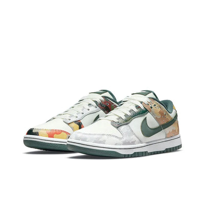 Custom Sail Multi-Camo Dunk SE – custom sneakers view 2 | DiySneakers