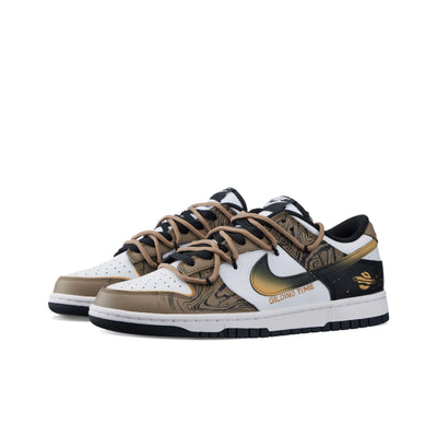 Custom Golden Years Dunk Brown/Black – custom sneakers view 2 | DiySneakers