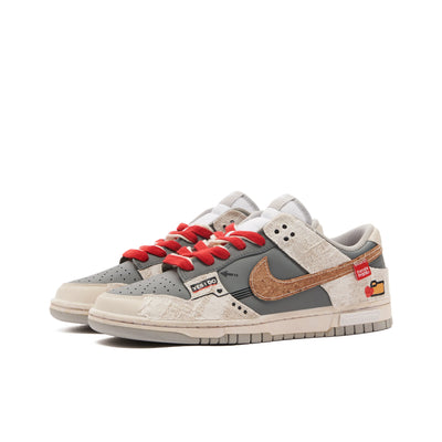 Custom Heartfelt Email Dunk Brown/Gray – custom sneakers view 2 | DiySneakers