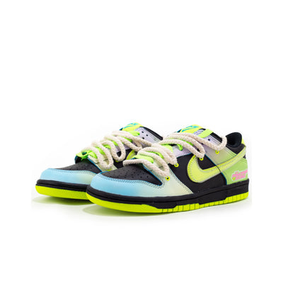 Custom The Powerpuff Girls/Buttercup Dunk Low Green/Faded Color – custom sneakers view 2 | DiySneakers