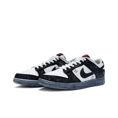 Custom Falling, Hand-Sprayed Ink Artistry Dunk Low – custom sneakers view 2 | DiySneakers