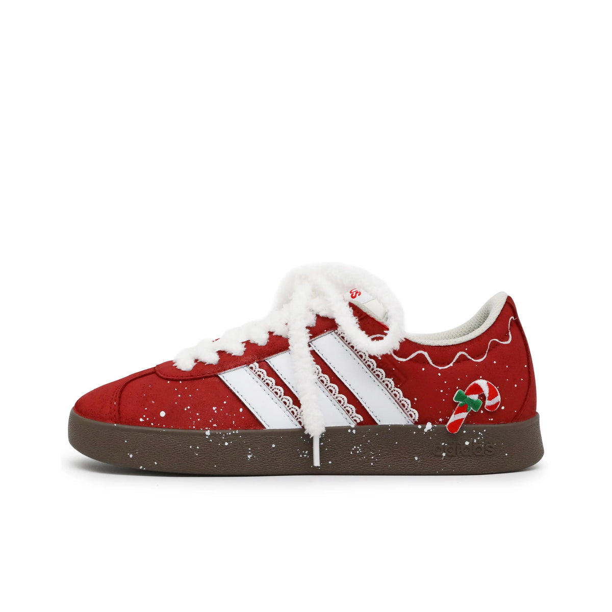 Red Christmas ballet custom sneakers