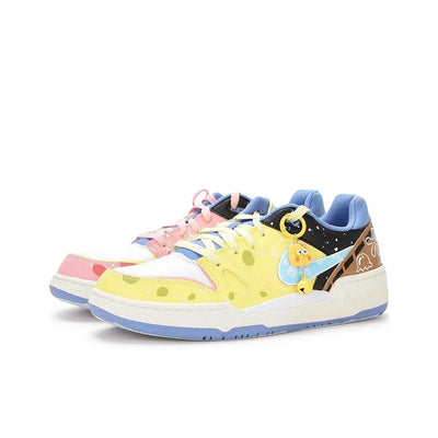 Custom SpongeBob and Patrick Full Force Low Two-color Yellow/Pink – custom sneakers view 2 | DiySneakers