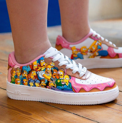 Customized The Simpsons Air Force 1 Shoes Hand Painted – custom sneakers view 2 | DiySneakers