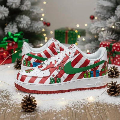 Customized Santa Delivery Air Force 1 Shoes Hand-Painted Sneakers – custom sneakers view 2 | DiySneakers