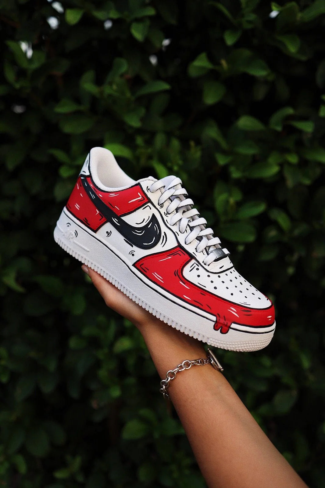 Custom Hand-Painted 2D Air Force 1 Unsex Multi-color available – hand-painted custom sneakers | DiySneakers