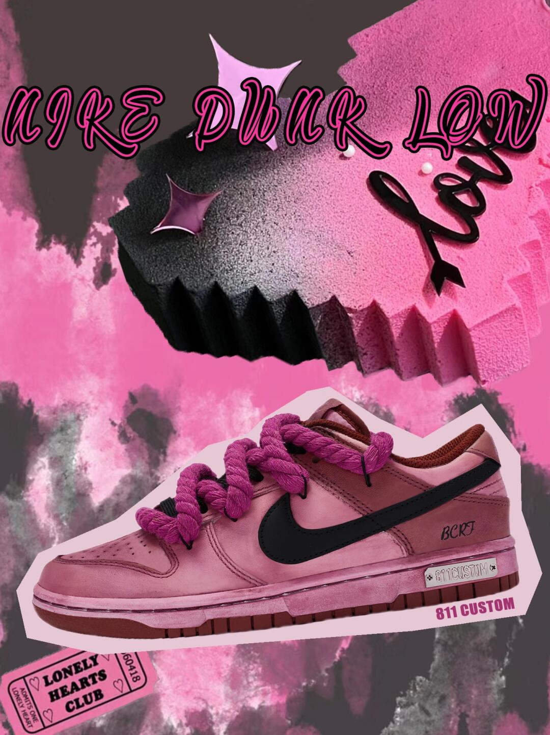 Custom Sugar Crash Dunk Low – hand-painted custom sneakers | DiySneakers