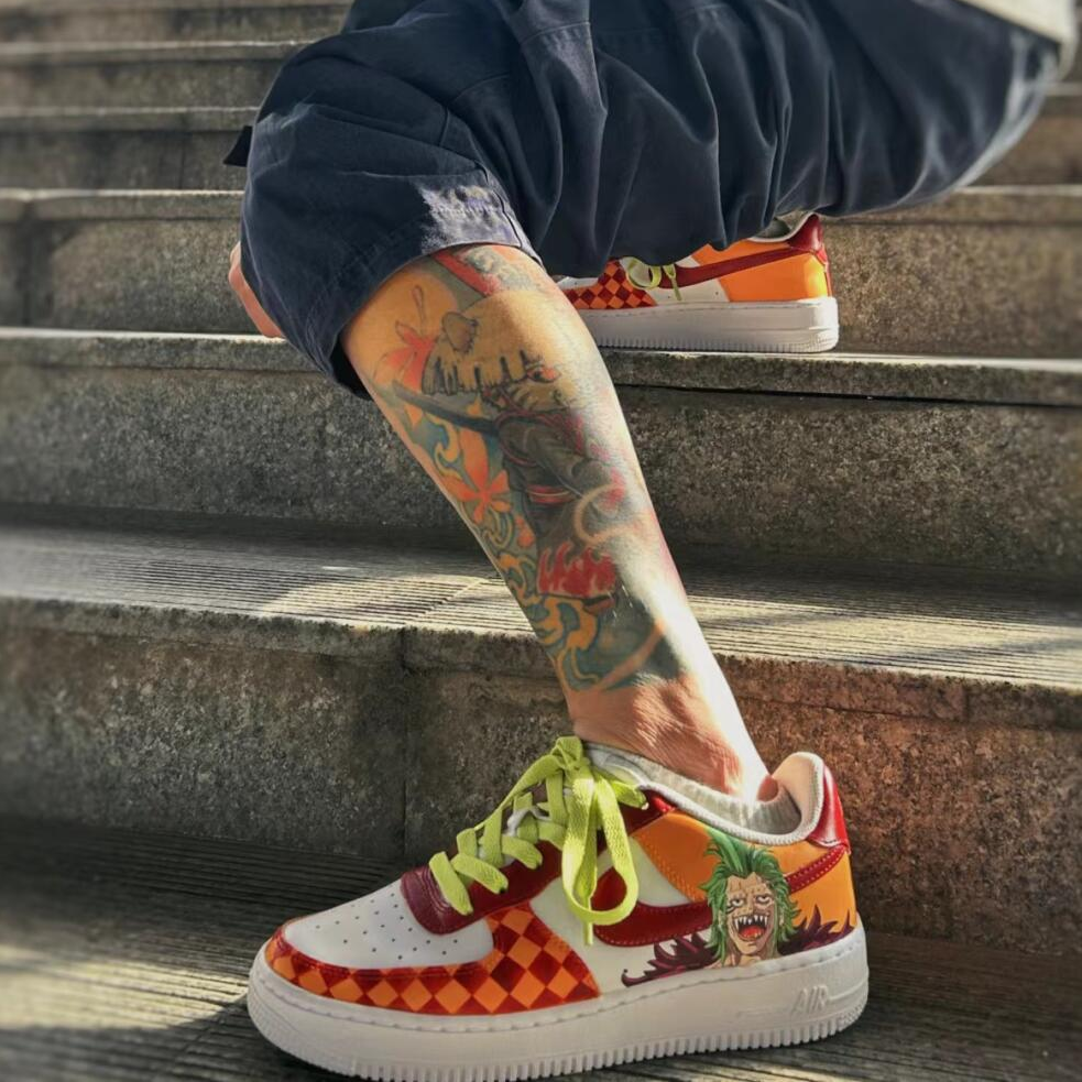 Custom One Piece Air Force 1 – hand-painted custom sneakers | DiySneakers
