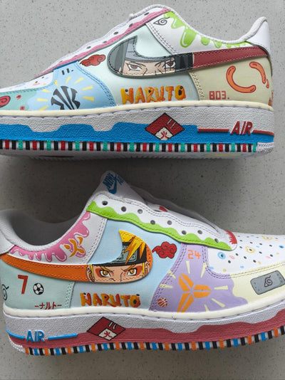 Custom Naruto Air Force 1 – custom sneakers view 2 | DiySneakers