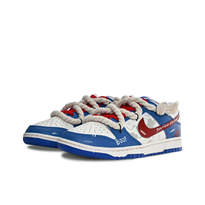 Custom Emotional Traps Dunk Blue/White – custom sneakers view 2 | DiySneakers