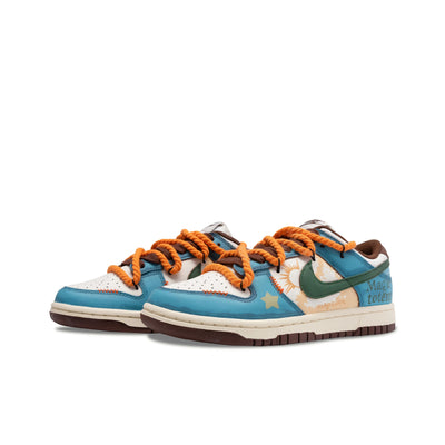 Custom Magician Dunk Graffiti Blue/Brown – custom sneakers view 2 | DiySneakers