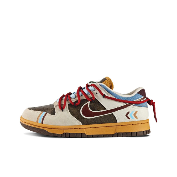 [Custom Retro Brown] Dunk Low Skateboard Shoes Unisex Brown/Beige