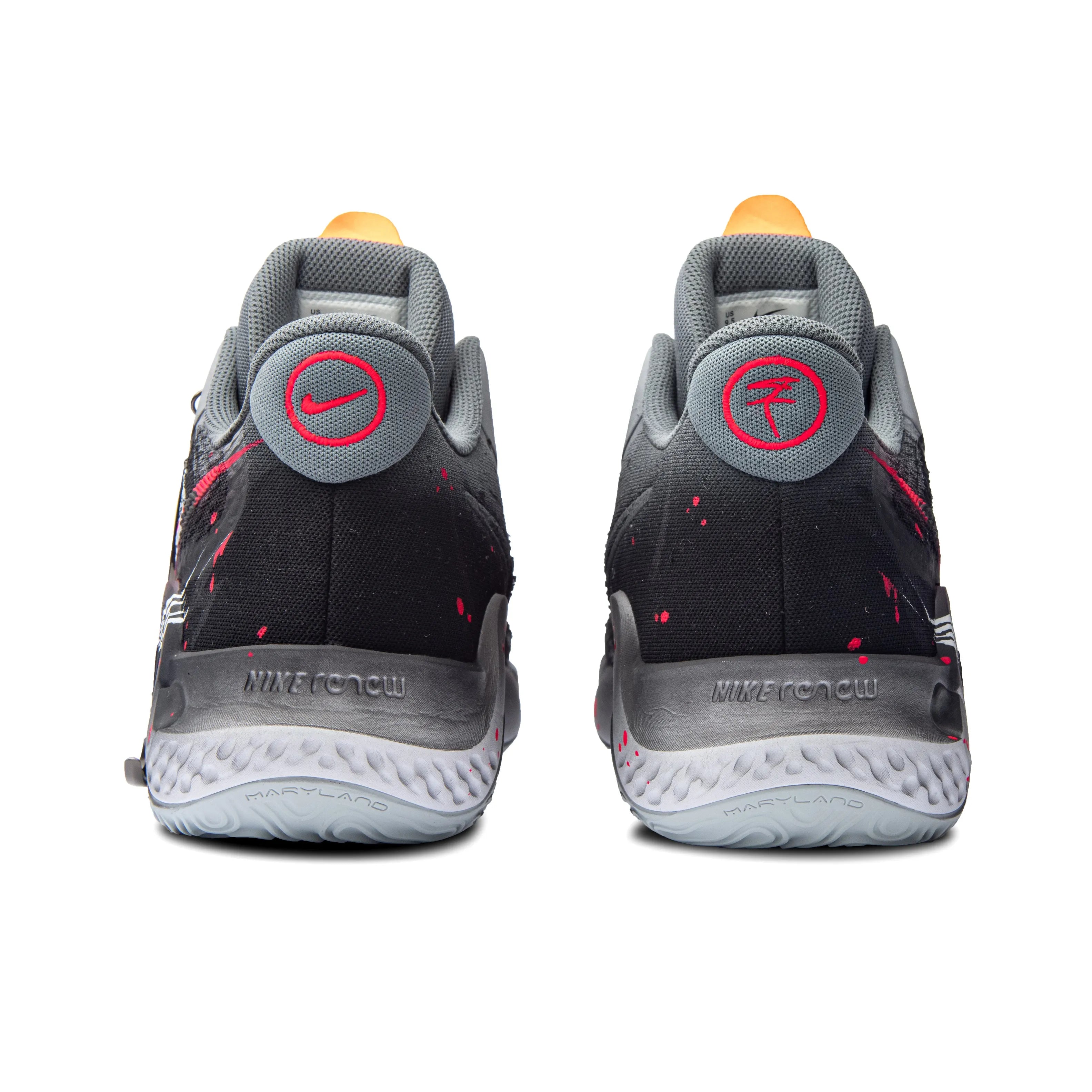 [Customized Old Retro Sickle Shadow] KD Trey 5 X Basketball Shoes Men's High-top Black/Red