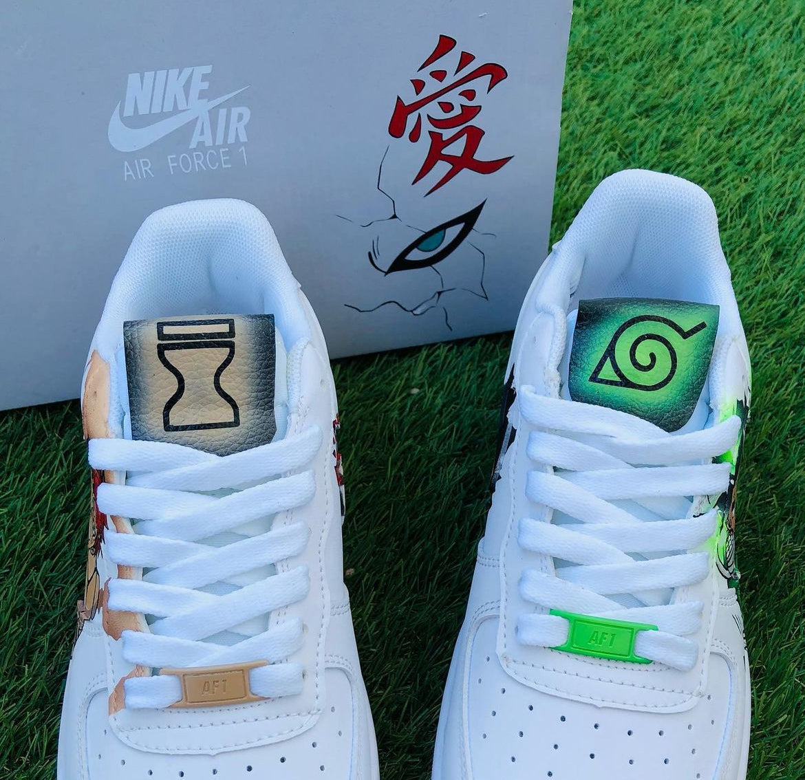 [Custom Naruto Shippuden Gaara Vs Rock Lee] Air Force 1 Skateboarding Shoes Unisex