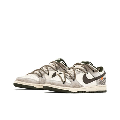 [Custom Plume] Dunk Low Skateboard Shoes Unisex Brown
