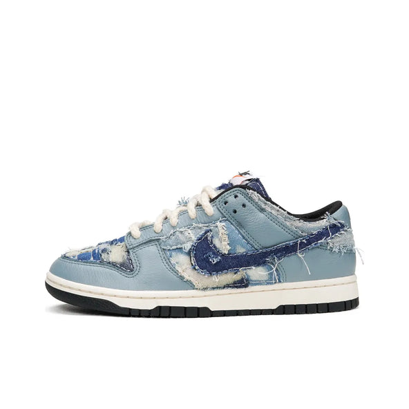 [Custom Denim stitching] Dunk Low Skateboard Shoes Unisex Denim Style