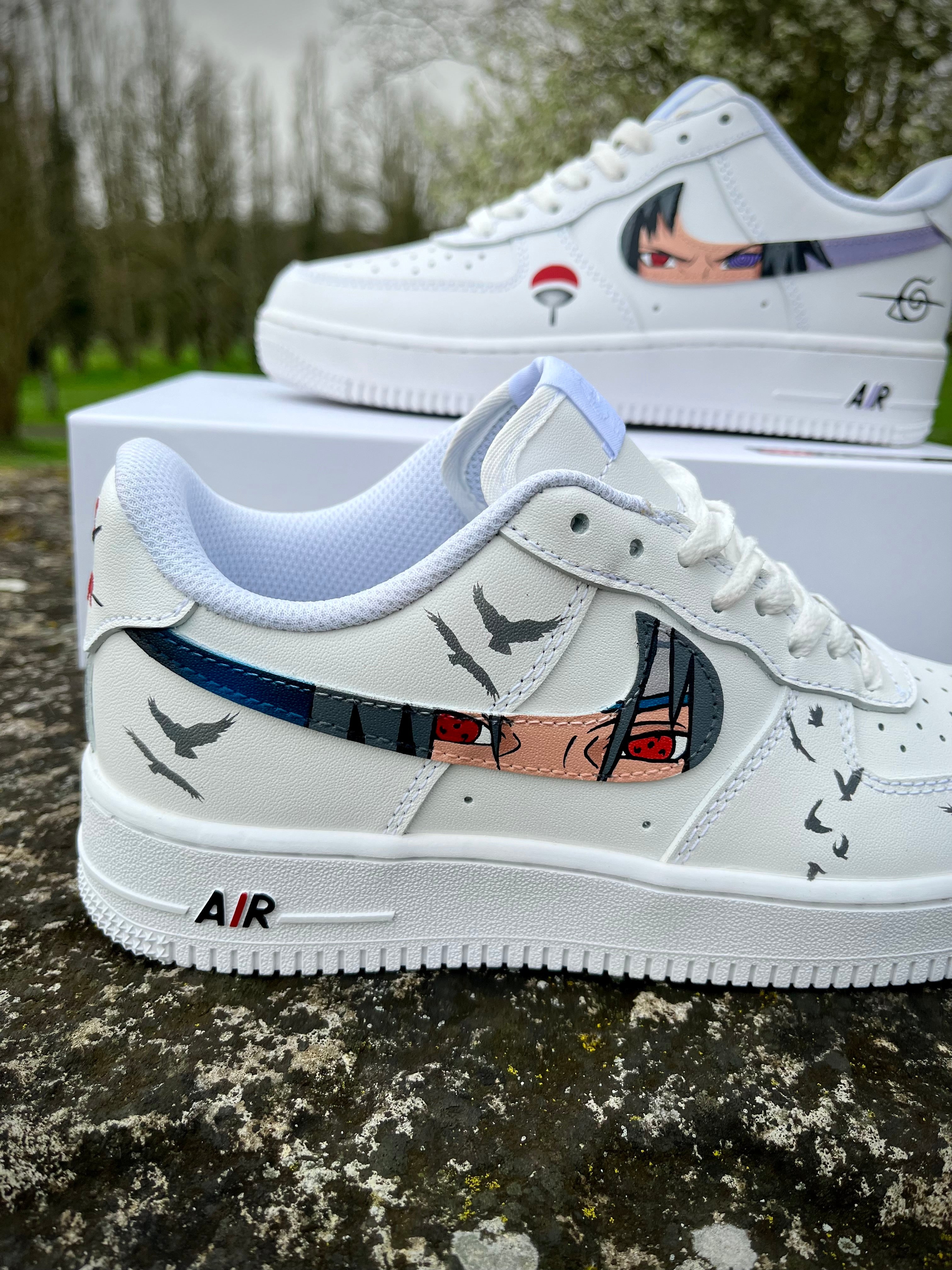 [CustomSasuke vs itachi] Air Force 1 Skateboarding Shoes Unisex