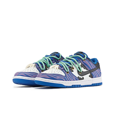 [Custom Avatar] Unnk Skateboard Shoes Unsex Low-Top Blue/Purple