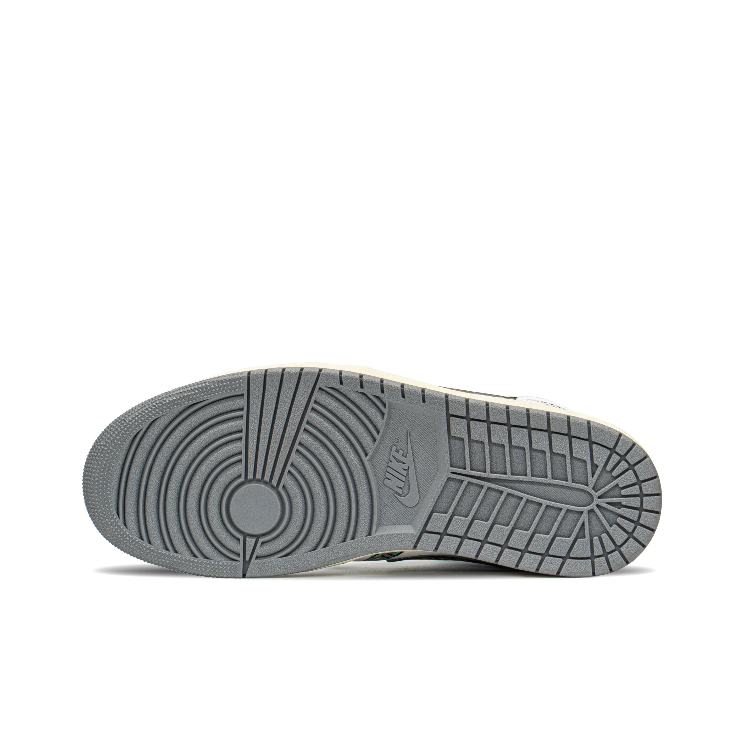 [Custom Cyber White Sugar] Jordan Air Jordan 1 Mid Unisex Skateboarding Shoes