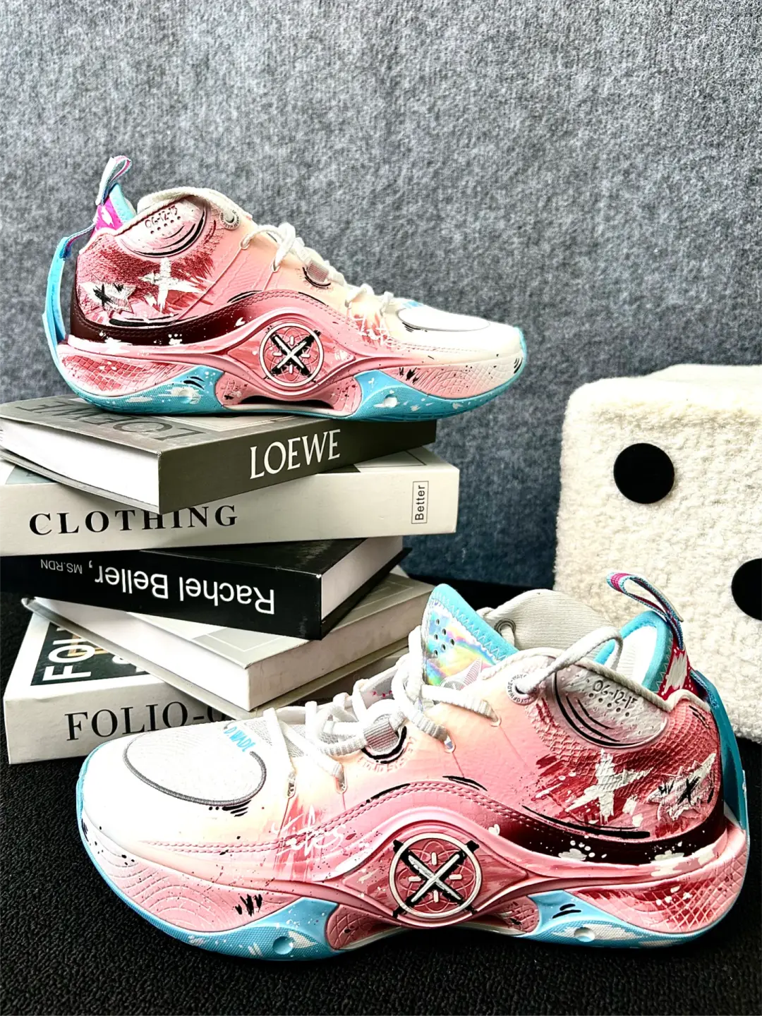 [Pink Graffiti] Custom Street LiNing Basketball Shoes Unisex