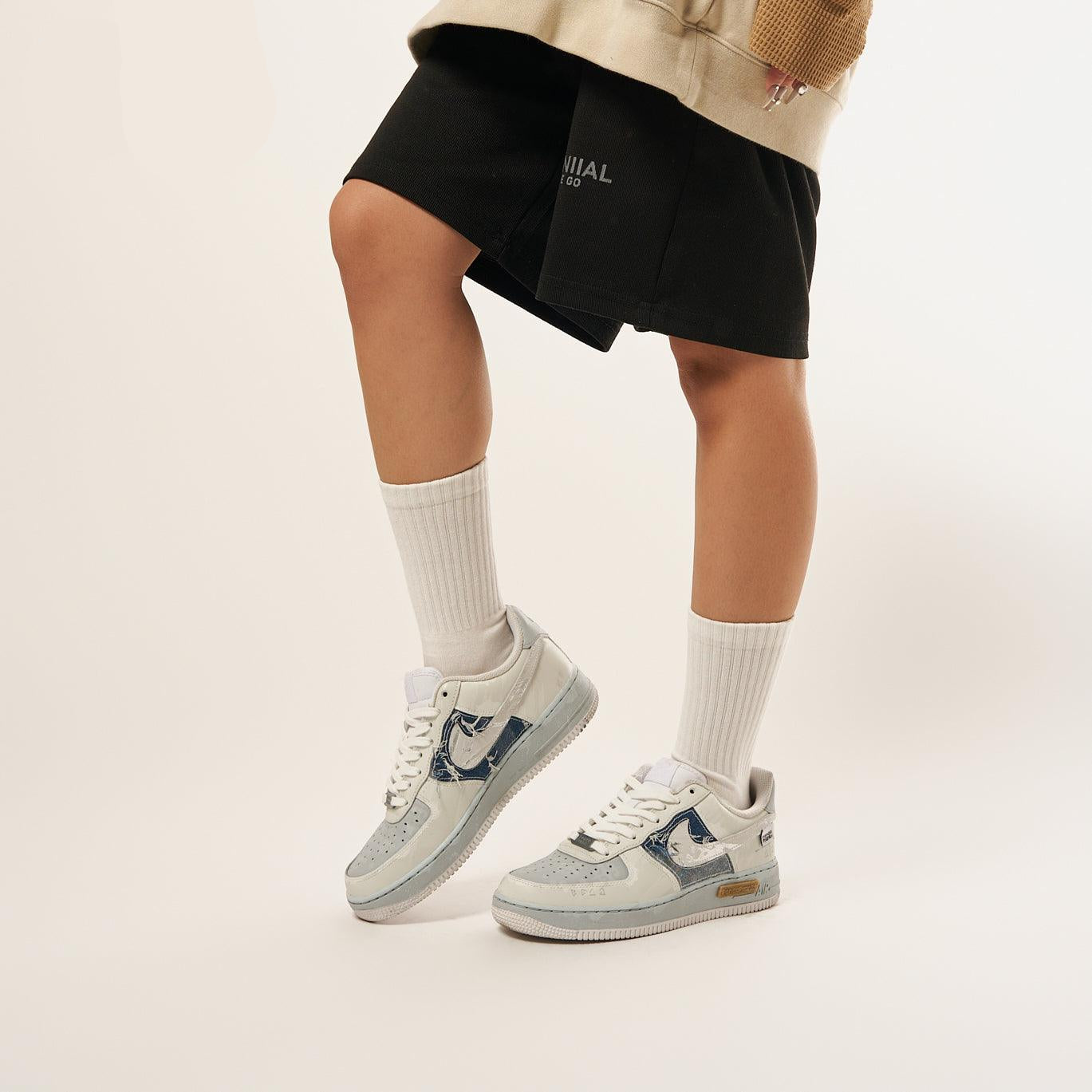 White Mist - Men's Air Force 1 Low Custom
