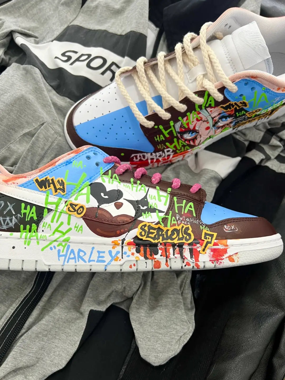 [Custom Yuanyang Doodle 1 Male E]  Dunk Skateboarding Shoes Men
