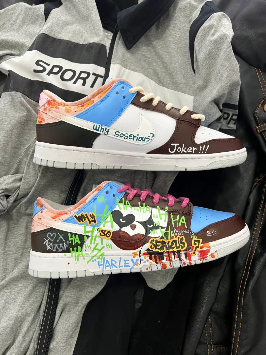 [Custom Yuanyang Doodle 1 Male E]  Dunk Skateboarding Shoes Men