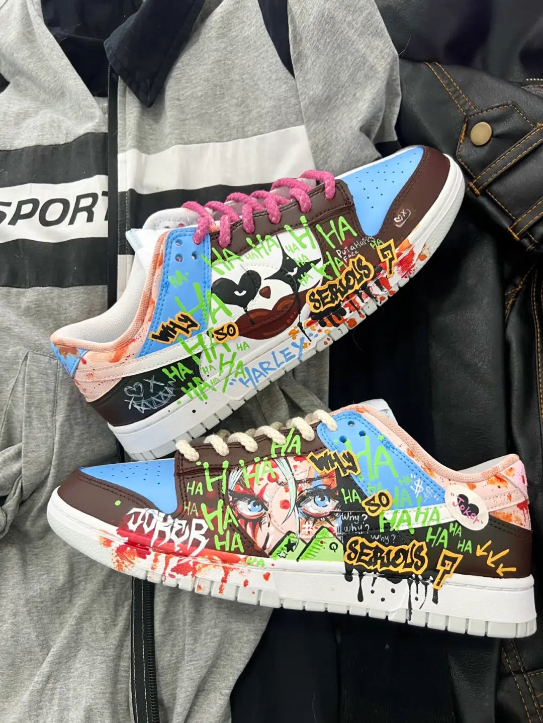 [Custom Yuanyang Doodle 1 Male E]  Dunk Skateboarding Shoes Men