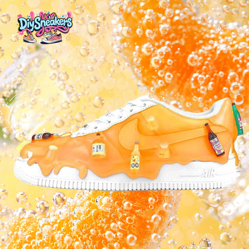 [Custom Beer Heatwave]  Air Force 1 Skateboarding Shoes Unisex