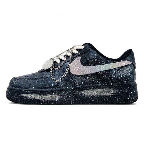 [Custom "S girl's Starry River Universe.]  Air Force 1 Skateboarding Shoes Women's