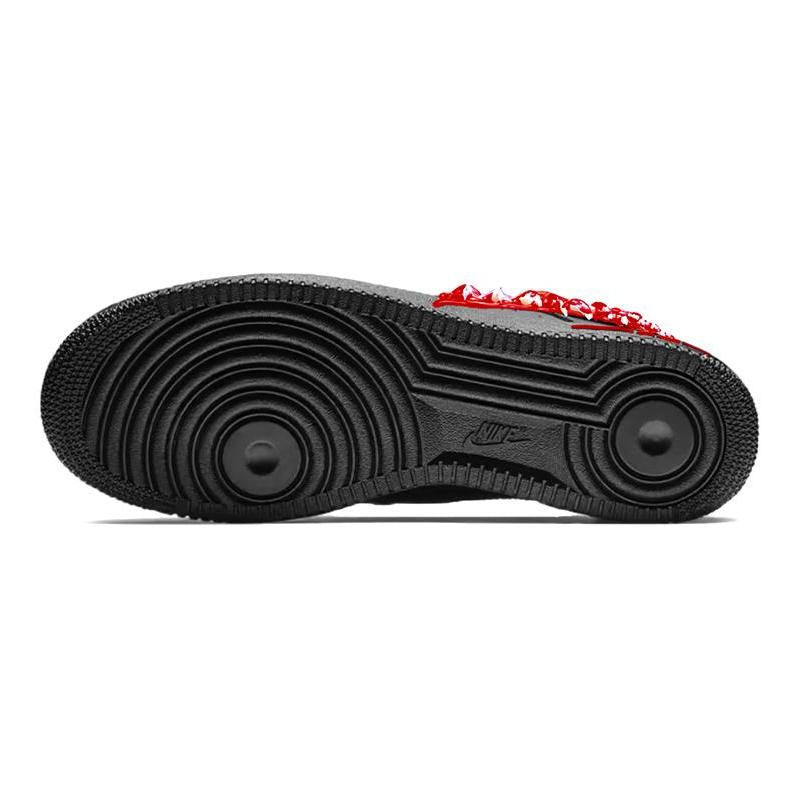 [Custom Men's Bloodstained Teeth 2.0]  Air Force 1 Skateboarding Shoes Men Low-top Black