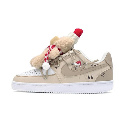 [Custom The little bear has arrived at S-BOX]  Court Skateboarding Shoes Women's