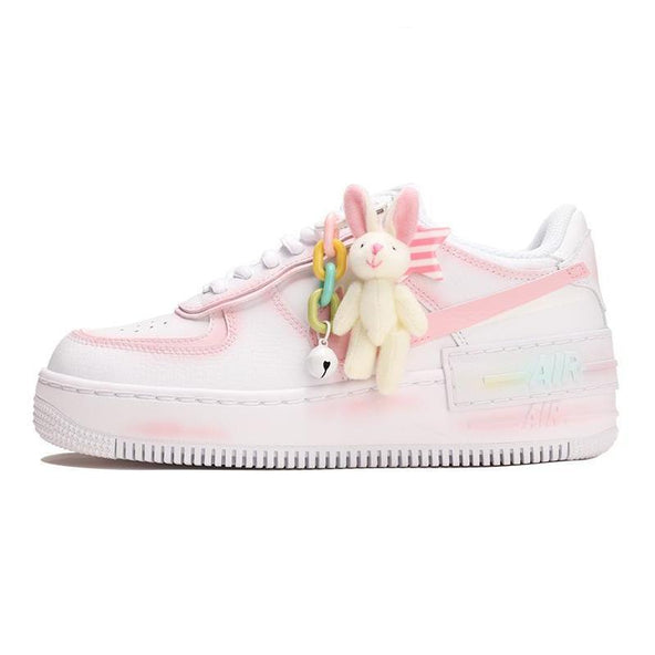 [Custom Bunny Kingdom]  Air Force 1 Skateboarding Shoes Women's