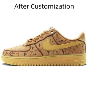 [Custom Oracle bone script]  Air Force 1 Skateboarding Shoes Unisex