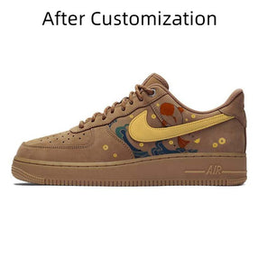 [Custom Lucky koi]  Air Force 1 Skateboarding Shoes Unisex