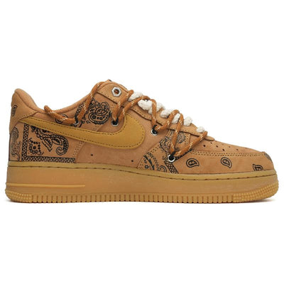 [Custom Cashew flower]  Air Force 1 Skateboarding Shoes Unisex