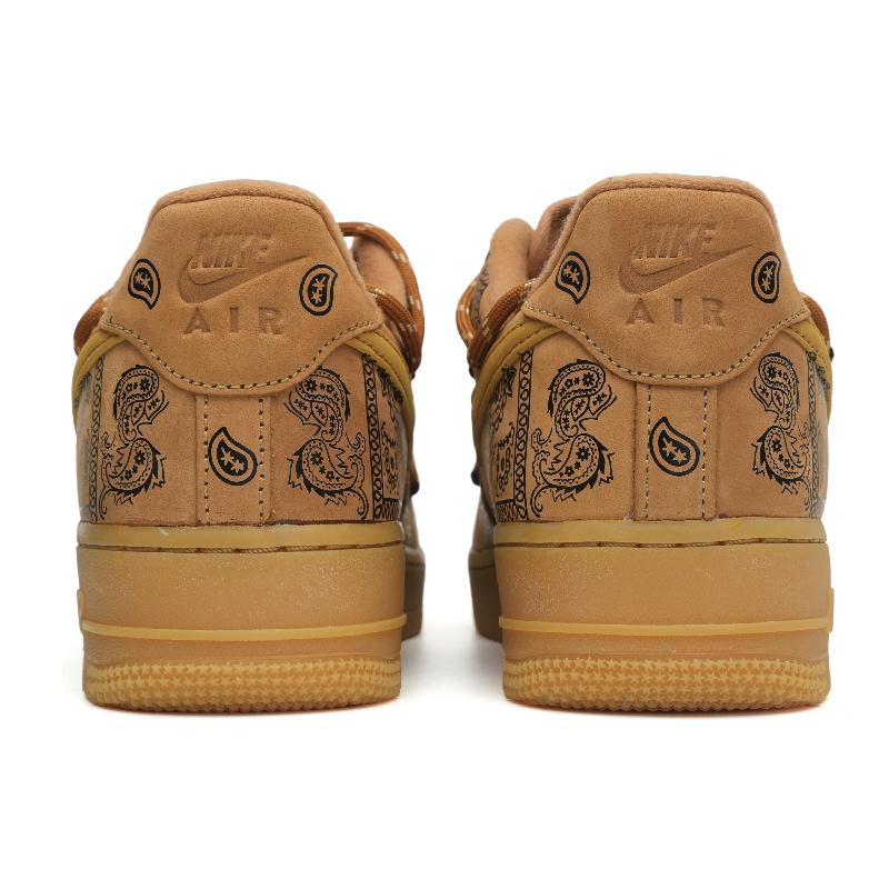 [Custom Cashew flower]  Air Force 1 Skateboarding Shoes Unisex